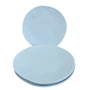 Tommy Bahama Melamine Dinner Plates 10.25in Pastel Blue Set of 4 NEW
